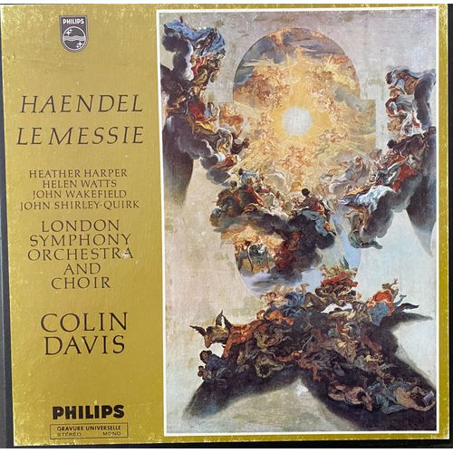 Coffret De 3 Vinyles Stéréo 33 Tours - Le Messie - Haendel