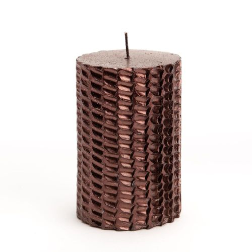 Bougie tribale marron 10,5 cm (lot de 6)