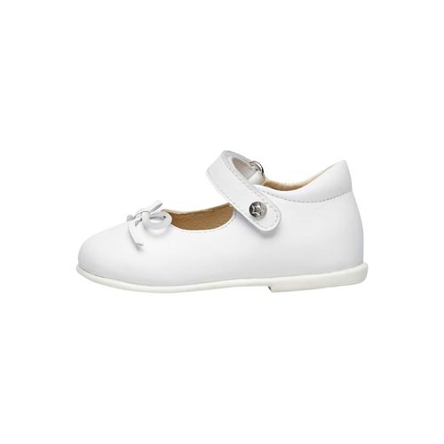 Ballerines N?ud En Cuir Ballet Blancsargenté