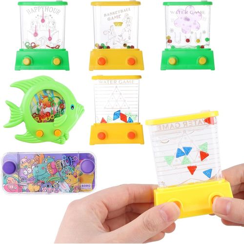Mini Jeux D'eau,6 Pièces Flipper D'eau Jeu Aquatique De Table Portable Aquatic Design Jouets Anneau D'eau Pour Jouets De Plage,Idée Cadeau Pour Enfants,Sans Eau.[Y1113]