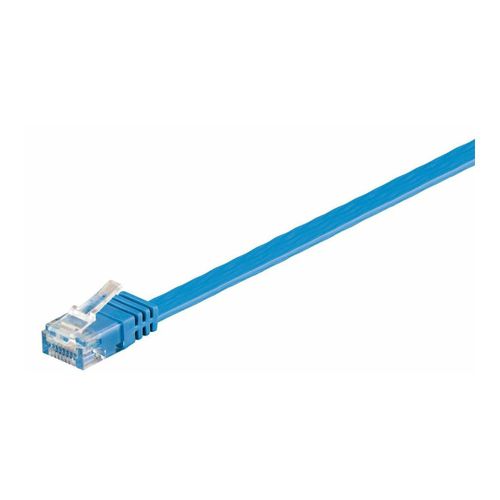 MicroConnect UltraFlat - Câble réseau - RJ-45 (M) pour RJ-45 (M) - 1 m - UTP - CAT 6 - plat - bleu