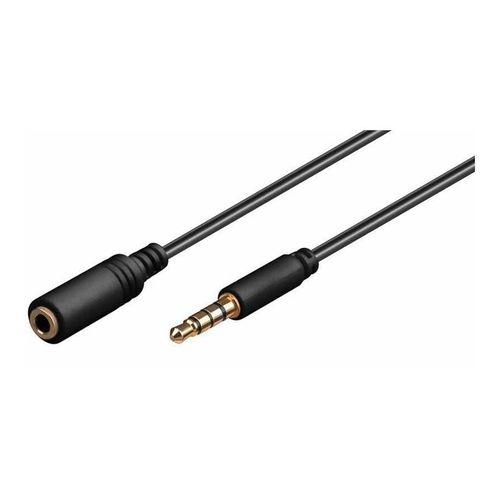 MicroConnect - Rallonge de câble audio - mini-phone stereo 3.5 mm femelle pour mini-phone stereo 3.5 mm mâle - 1 m