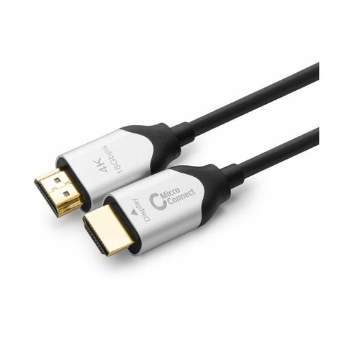 MicroConnect Premium - Câble HDMI avec Ethernet - HDMI mâle pour HDMI mâle - 20 m - cuivre hybride/fibre optique - noir - câble optique hybride actif, support Dolby TrueHD, support 4K60Hz (4096 x...