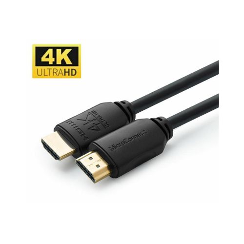 MicroConnect - High speed - câble HDMI avec Ethernet - HDMI mâle pour HDMI mâle - 5 m - triple blindage - noir - support 4K60Hz (4096 x 2160)