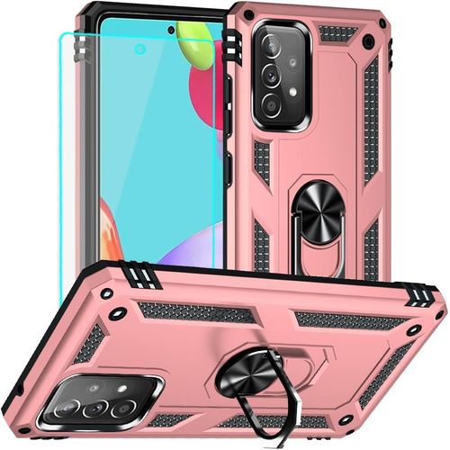 Coque Samsung A52s 5g, Coque A52s 5g, Silicone Antichoc Défense Bumper Armure Housse Etui Pour Samsung Galaxy A52s 5g (Or Rose)[Mag6200866]