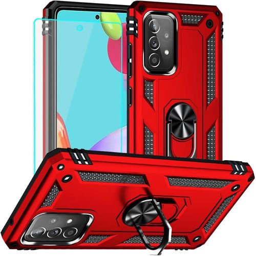 Coque Samsung A52s 5g, Coque A52s 5g, Silicone Antichoc Défense Bumper Armure Housse Etui Pour Samsung Galaxy A52s 5g (Rouge)[Mag6200867]
