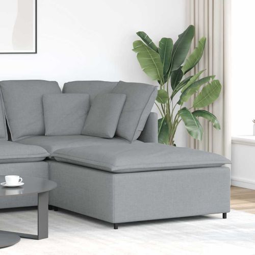 Vidaxl Module De Repose-Pieds Pour Canapé Modulaire Gris Clair 100 X 100 X 48 Cm