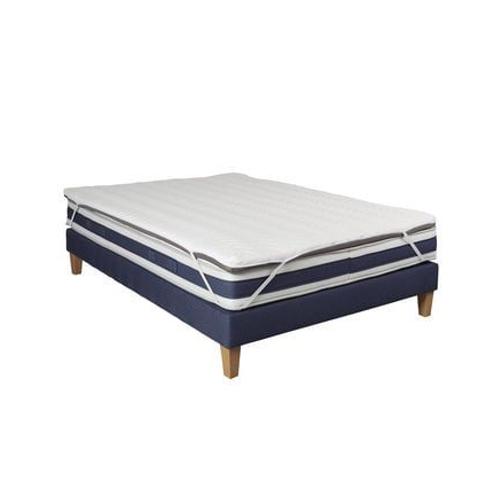 Someo - Surmatelas Mousse Mémoire 7 Cm S75  - Blanc