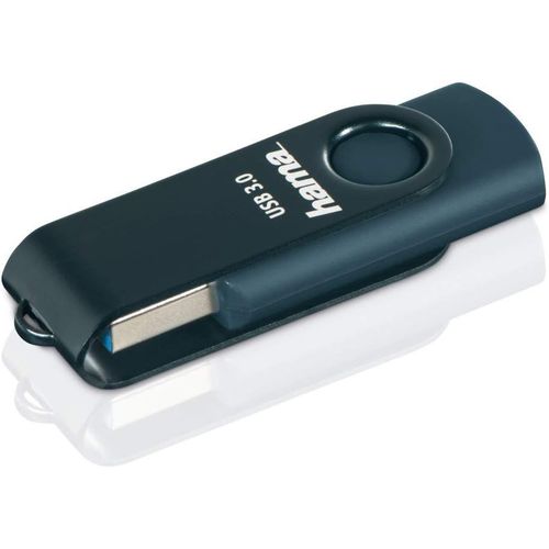 ERSHI-Clé USB 3.0 ""Rotate"" (capacité de 128 GB, taux de transfert de 90 MB/s, avec accroche porte-clefs, flashpen clé usb) Bleu Pé[1