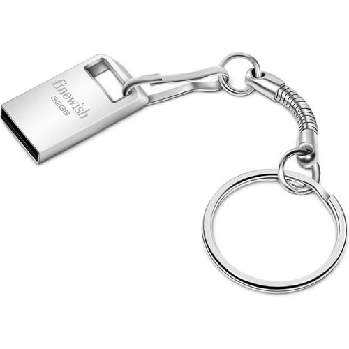 ERSHI-Cle USB 2.0 32 GO, Métal Clé USB 32GB USB Flash Drive 32GO Portable Clef USB 32 Giga avec Keychain pour Ordinateur Portable/[5