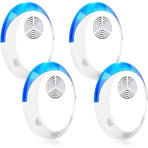 ERSHI-Répulsif antiparasitaire à ultrasons, pièges à souris anti-insectes électroniques 4 paquets pour l'intérieur, plug-in répuls[3
