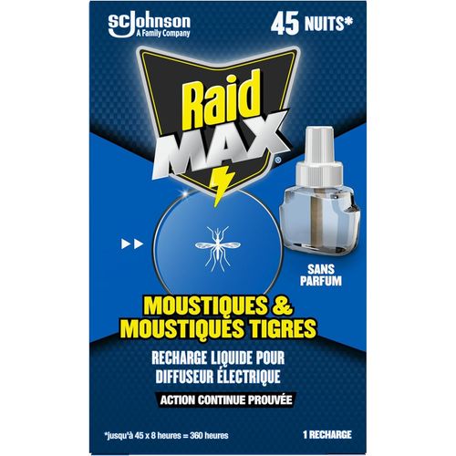 ERSHI-Max Recharge Diffuseur Electrique Liquide - Moustiques et Moustiques Tigres 45 Nuits - Sans Parfum - 1 Recharge[8]