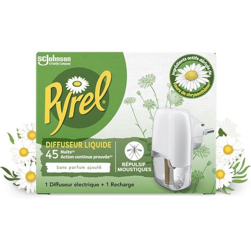 ERSHI-Diffuseur Electrique Liquide - Répulsif Moustiques 45 Nuits - Sans Parfum - 1 Diffuseur + 1 Recharge[36]
