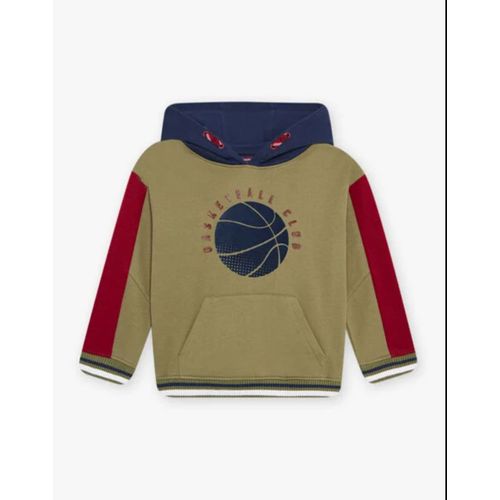 Sweat À Capuche Kaki, Bleu Marine Et Bordeaux (Sergent Major)