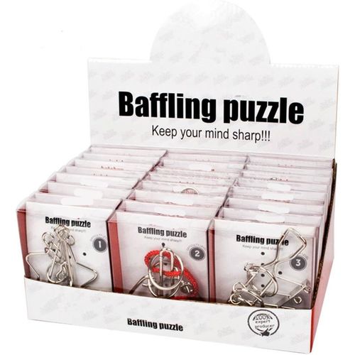 Casse-Tête En Métal Set 24 Pièces-Jouet De Puzzle En Métal-Jouets D'intelligence Éducative-Jouets Pour Des Enfants Et Des Adolescents.[Y1186]-Générique