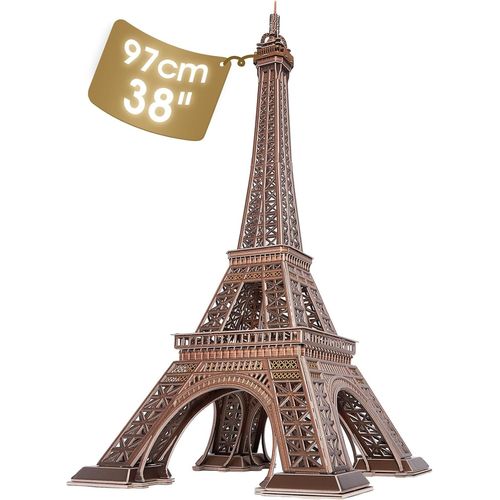 Puzzle 3d France Paris Eiffel Tower Architecture Modèle Kits De Construction Cadeau Pour Enfants Et Adultes,314 Pièces.[Y86]-Générique