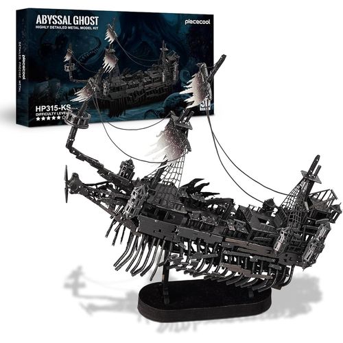 Puzzle 3d Metal Silence Marie Navire Fantôme,3d Puzzle Adulte Maquette Bateau De Pirate Acier Inoxydable,Tout En Métal,100% Restauration,Maquette Metal,Cadeau D'anniversaire,363 Pièces.[Y118]-Générique