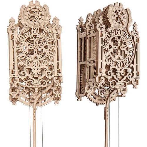 Kit D'horloge En Bois 3d Avec Horloge Royale-Puzzle 3d Adulte,Casse Tete,Maquette En Bois À Construire,Cadeau Cadeau Pour Mari,Partenaire,Collègue,Loisir Créatif,126 Pièces.[Y640]-Générique