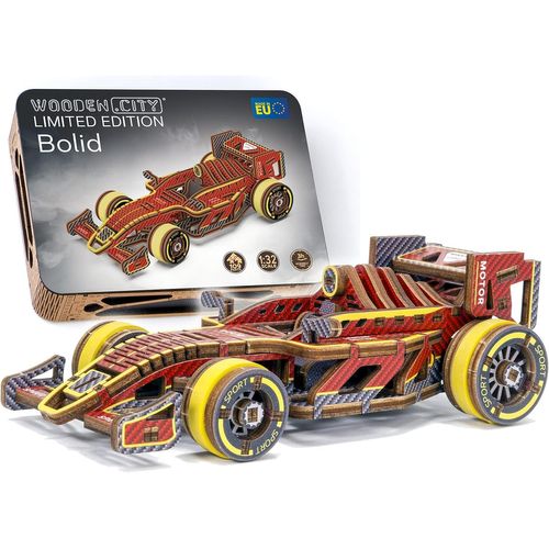Maquette en Bois à Construire,Formule 1,Puzzle 3D Bois-Voiture F1 Miniature,Modélisme Maquette Difficile,Cadeau pour Mari,Partenaire,Collègue-109 Pièces,Édition Limitée.[Y656]