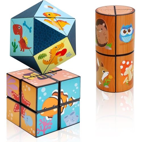 Yoshimoto Cube À 3 Thèmes Pour Enfants Et Adultes,Jouets Cadeaux Pour Garçons Et Filles Âgés De 8 À 12 Ans.[Y913]-Générique