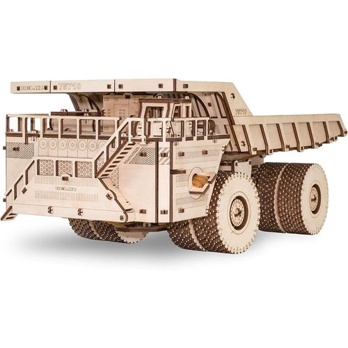 ¿Amion Camion 75710-Puzzle 3d Mécanique En Bois-Casse Tête Adulte Et Adolescent-Assemblage Sans Colle-453 Pièces,Belaz 75710,Naturel.[Y409]-Générique