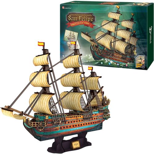 Puzzle 3d-Maquette Bateau Saint Philippe|Maquette À Construire|Puzzle 3d Adulte Et Enfants|Bateau Jouet|Construction Adulte|Puzzles 3d|Maquette Bateau|360 Pièces.[Y412]-Générique