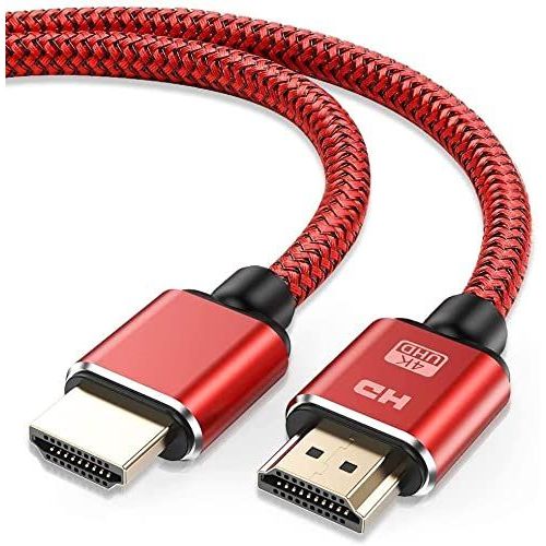 Câble HDMI 4K 1.5m Câble HDMI par Ethernet en Nylon Tressé Supporte 3D/ Retour Audio-Cordon HDMI pour Lecteur Blu-Ray/ PS3/ PS4/ Netfix/Fire TV/Ecran-Gris.[W87]