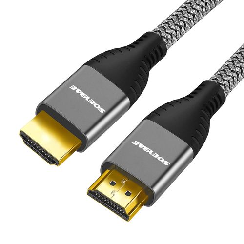 Câble HDMI 2m 4K Ultra HD,Câble HDMI 2.0 en Nylon Tressé,Supporte Compatible Ethernet 3D Retour Audio,pour Lecteur xbox PS3 Blu-ray.[W746]