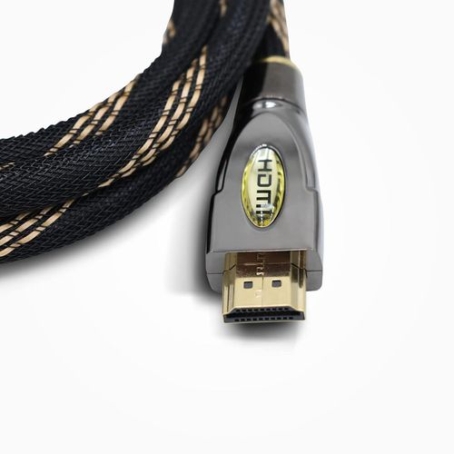 Câble HDMI professionnel doré haute vitesse Ultra 4K v2.0/1.4a 3D 2160p PS4 Sky HD 4K Ultra HD Ethernet retour audio (5 mètres).[W834]