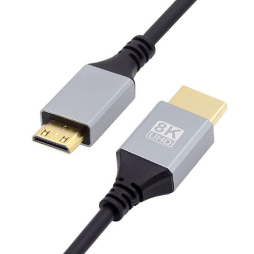 Câble HDMI 2.1 HDMI vers Mini HDMI 8K 4K Hyper Super Slim HDTV Câble 0,5 m.[W655]