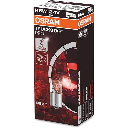 TRUCKSTAR PRO R5W Halogen Signal Light,5627TSP Truck Light,24V Case (10 Lights)