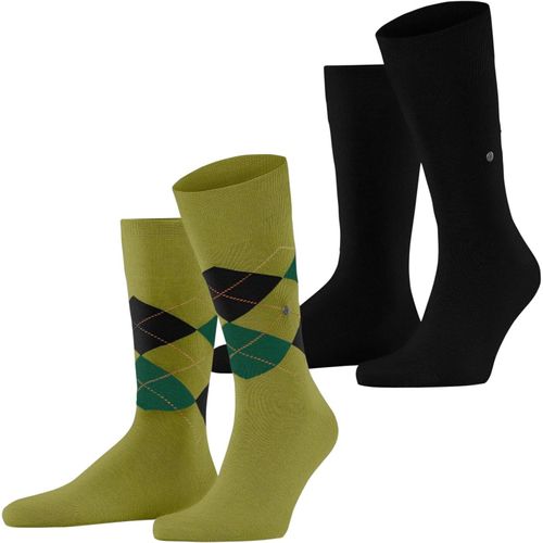 Homme Everyday Mix 2-Pack Chaussettes Respirantes Coton Renforcées Résistantes Douces Mix Unies Motif Fantaisie Argyle Pour Vie Quotidienne Et Travail Multipack Lot De 2 Paires