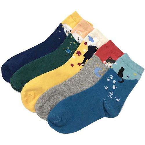 Chaussettes Fantaisie Femmes Chien Chat Chaussettes,Chaussettes Mignonnes Avec Motif De Dessin Animé,Chaussettes Doux En Coton Pour Femmes Filles