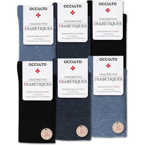 Chaussette Diabetique Homme Lot De 6 (Modèle:Oliver)