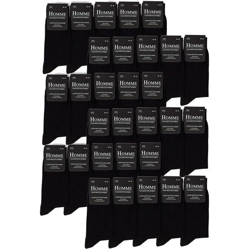Chaussettes Noire Homme Lot De 10-30 (Modèle:Hermann)