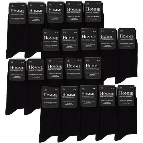 Chaussettes Noire Homme Lot De 10-30 (Modèle:Hermann)