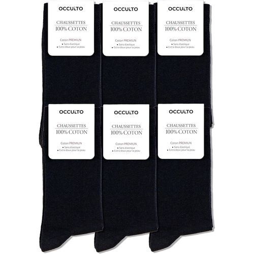 Chausettes 100% Coton Homme Lot De 6 (Modèle:Roland)
