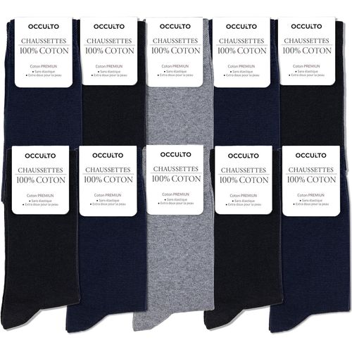 Chaussettes Homme 100% Coton Lot De 10-20 Paires (Modèle:Ingo)
