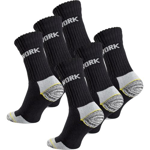 Lot De 6 Paires De Chaussettes Homme Pour Le Travail Et Les Loisirs-Chaussettes De Travail Robustes
