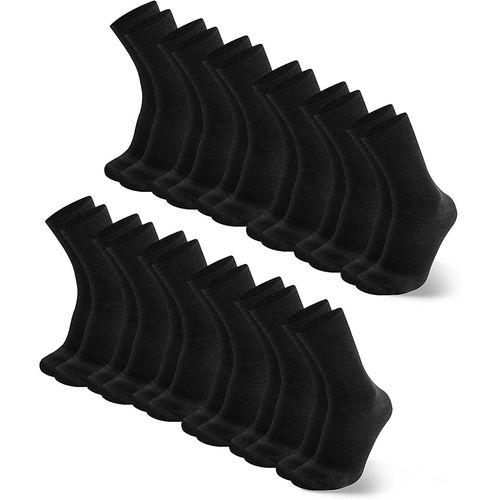 Lot De 12 Chaussettes Coton Pour Hommes Confortables Elasticité Respirantes Homme Chaussettes Noir,Anthracite Et Bleu Marine Adaptées Loisirs Affaires Vêtements,Taille 39-50