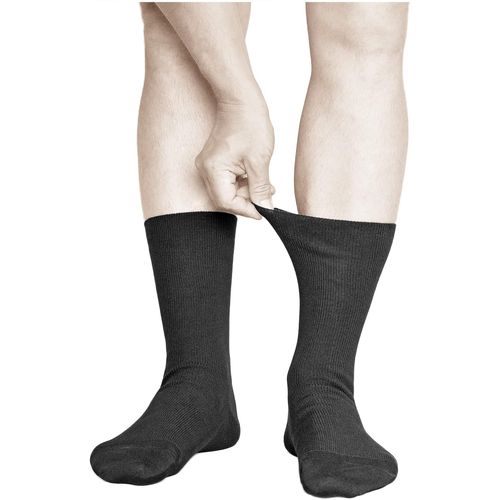 Chaussette Sans Élastique Non Comprimante Homme (3 Paires) 98% Coton Très Doux