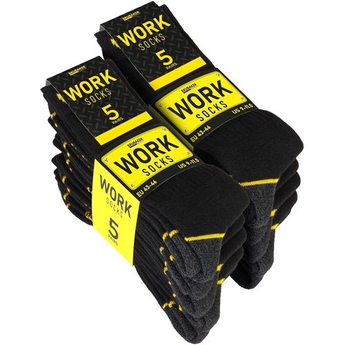 Lot De 10 Paires-Chaussettes De Travail Homme-Chaussettes Homme-Coton Renforcé