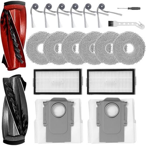 Kit d'accessoires pour Roborock Saros 10R robot aspirateur Accessoires de rechange (20 Accessoires)
