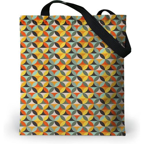 ERSHI-Tote Bag Femme Imperméable - Tote Bag fermeture éclair et poche intérieure - Grand Sac Cabas en tissu avec tissu Oxford inte[6