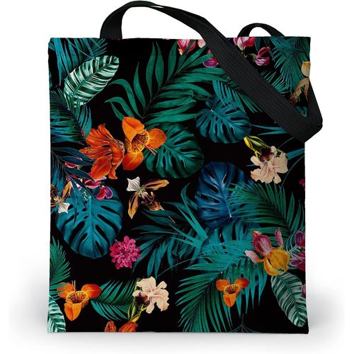 ERSHI-Tote Bag Femme Imperméable - Tote Bag fermeture éclair et poche intérieure - Grand Sac Cabas en tissu avec tissu Oxford inte[6