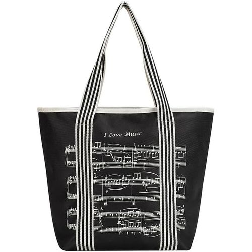 ERSHI-Sac à bandoulière pour femme, sac fourre-tout, sac fourre-tout, sac fourre-tout réutilisable en tissu nylon 600D, programme [1