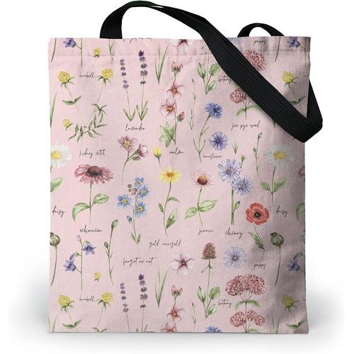 ERSHI-Tote Bag Femme Imperméable - Tote Bag fermeture éclair et poche intérieure - Grand Sac Cabas en tissu avec tissu Oxford inte[6