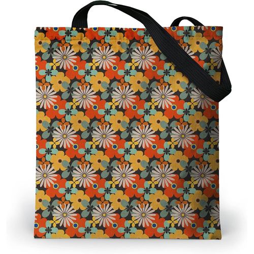 ERSHI-Tote Bag Femme Imperméable - Tote Bag fermeture éclair et poche intérieure - Grand Sac Cabas en tissu avec tissu Oxford inte[6