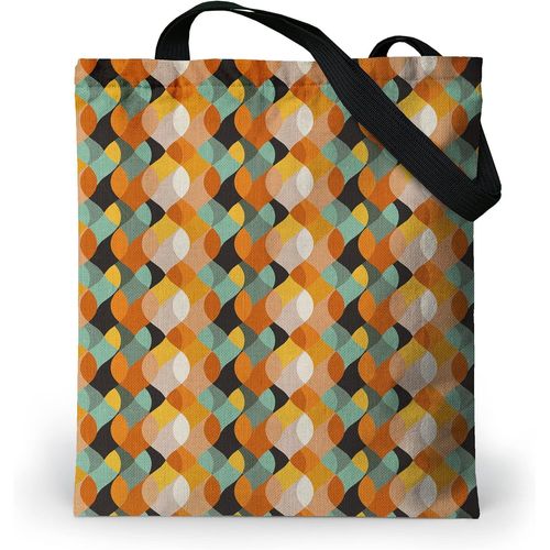 ERSHI-Tote Bag Femme Imperméable - Tote Bag fermeture éclair et poche intérieure - Grand Sac Cabas en tissu avec tissu Oxford inte[6