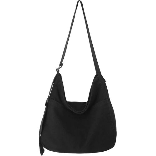 ERSHI-unisexe string Bag Oxford sac à bandoulière simple pour femme Shopping Bag quotidien/bureau/école/voyage sac en tissu de mod[2